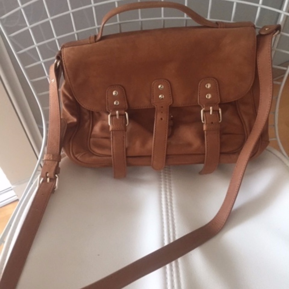 *NEVER WORN* VANESSA BRUNO SUEDE SATCHEL - $100